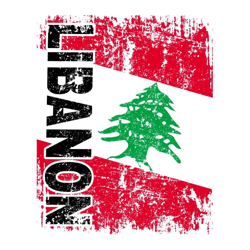 DRAPEAU LIBAN drapeau libanais grand rétro