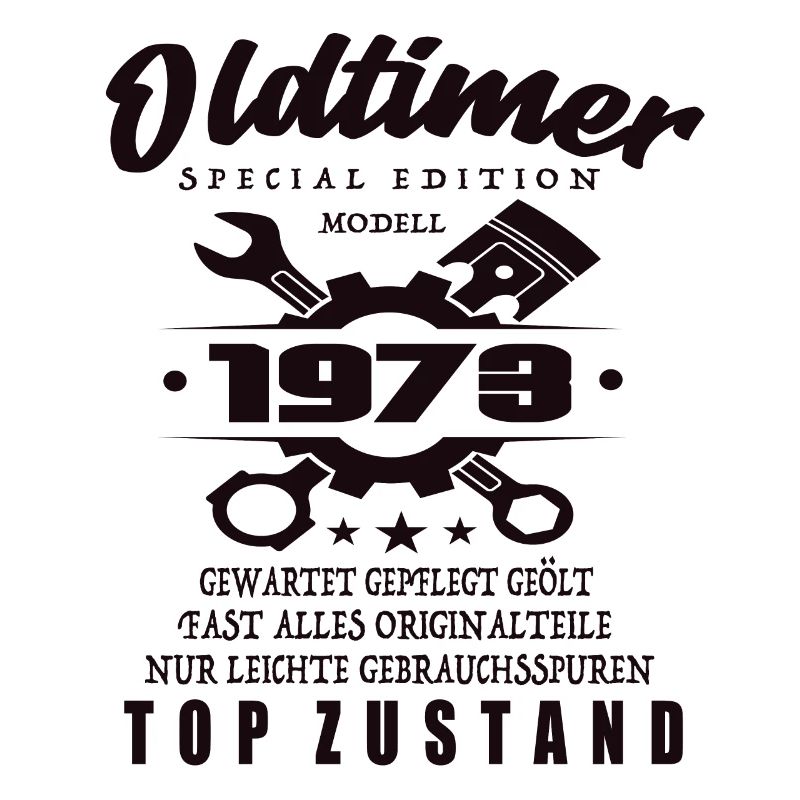 Oldtimer Special Edition Modell 1973 Geburtstag