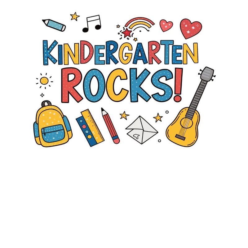 Kindergarten Rocks – Fun Design for Kids