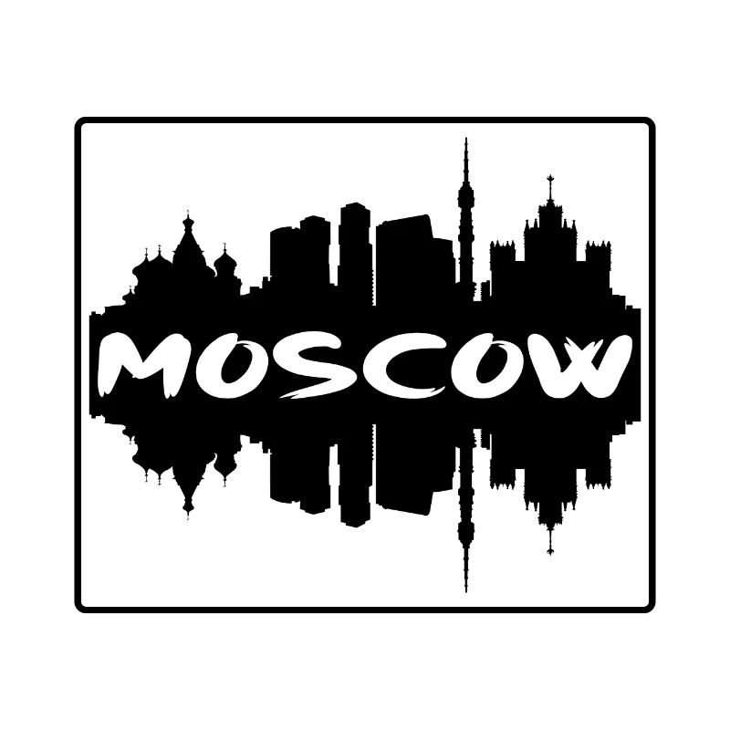 Moscou Russie Skyline Silhouette Souvenir de voyage