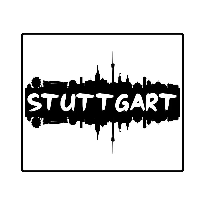 Stuttgart Germany Skyline Silhouette Travel Souven