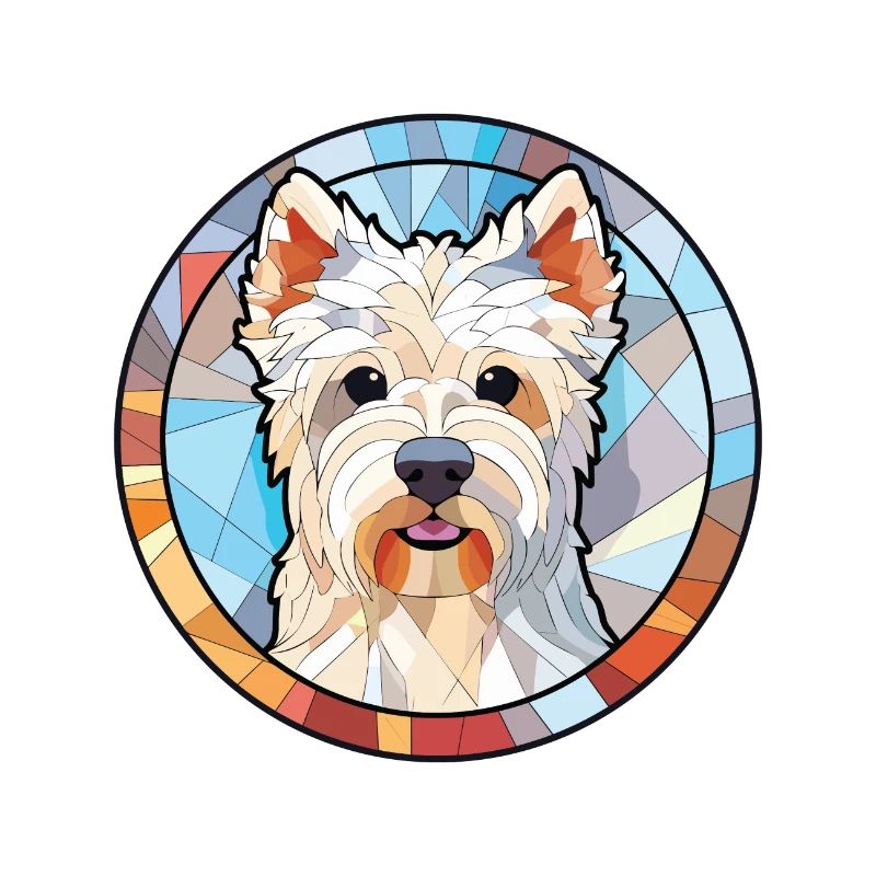 West Highland White Terrier Hunderasse Aquarell