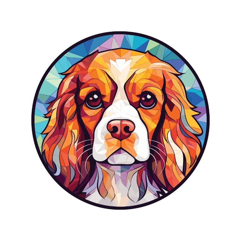 Cavalier King Charles Spaniel Hunderasse Aquarell
