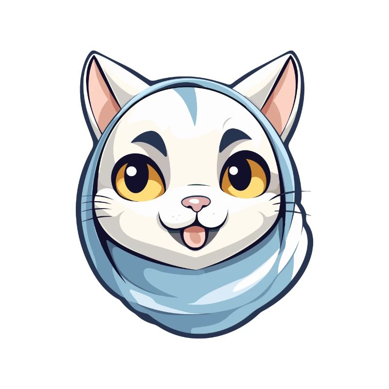 Illustration à l’aquarelle de bande dessinée de chat Mau arabe