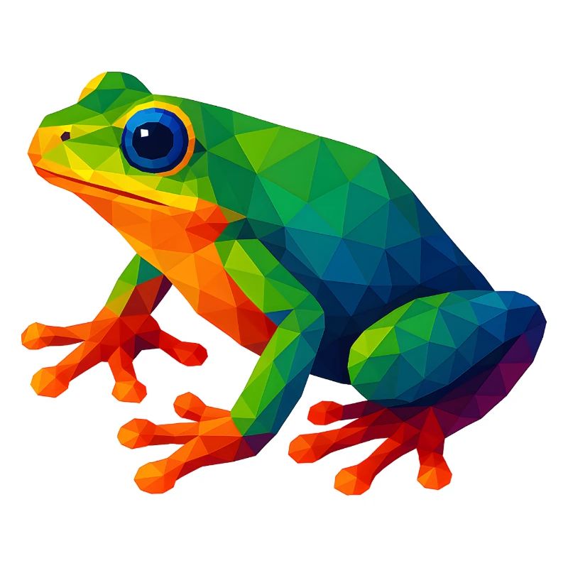 WPAP Style Animals - Tree Frog