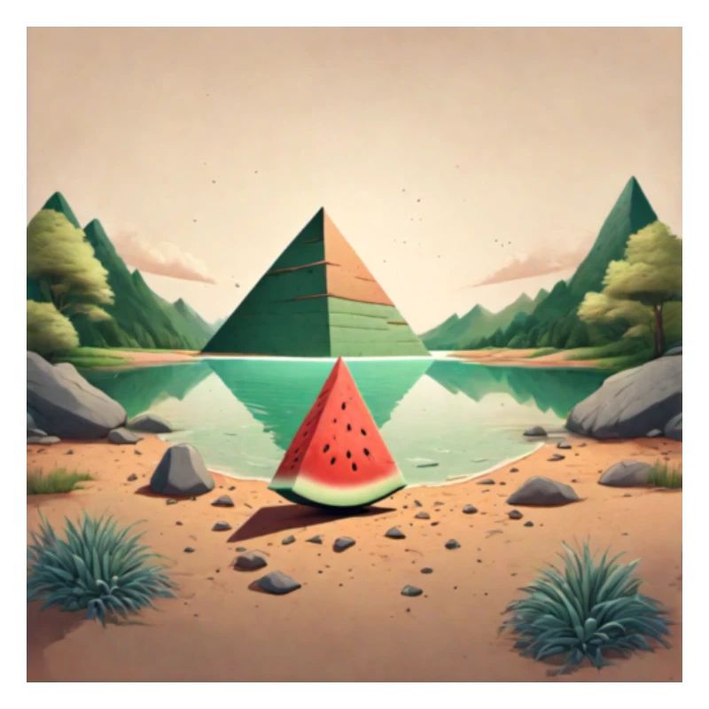 Melone mit Pyramide