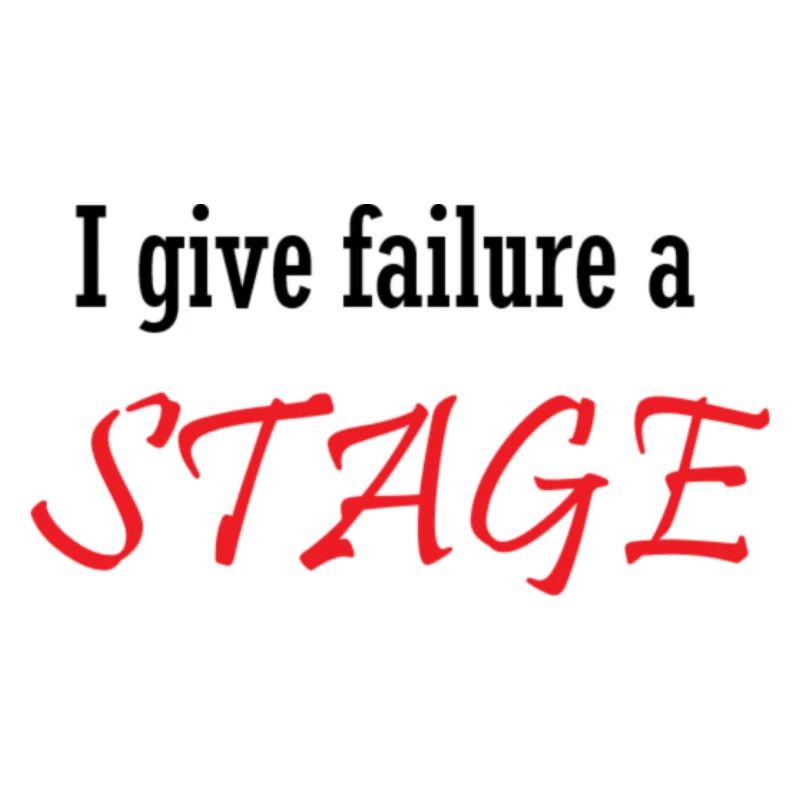 I give failure a stage