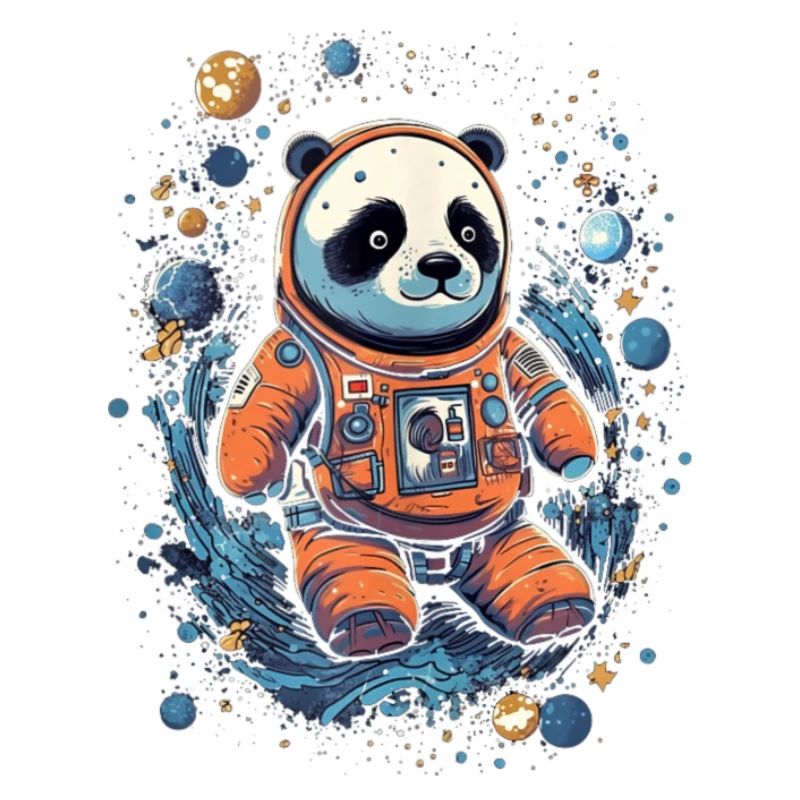 Astronaut Panda Funny Panda Bear Lover Space