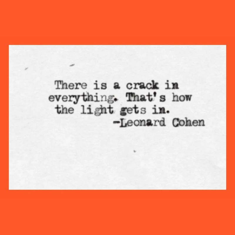 Quotedesign - Leonard Cohen