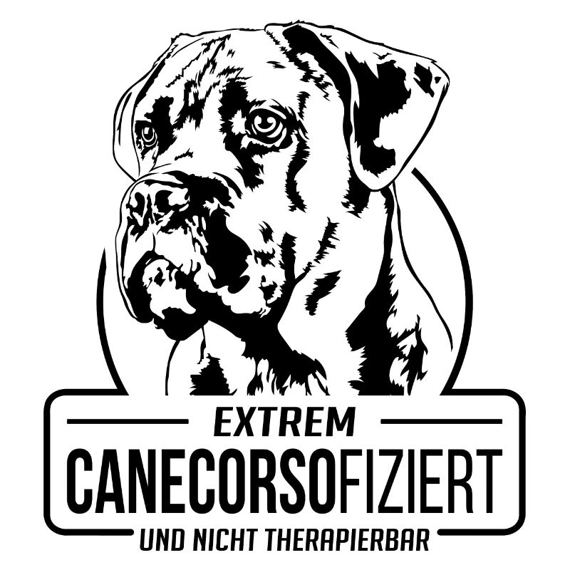 CANECORSOFIZIERT Cane Corso Hunde Spruch Wilsigns