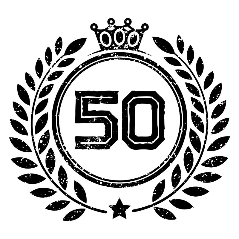 50 Zahl Kranz