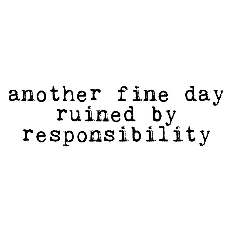 Another Fine Day Ruined By Responsibility 4
