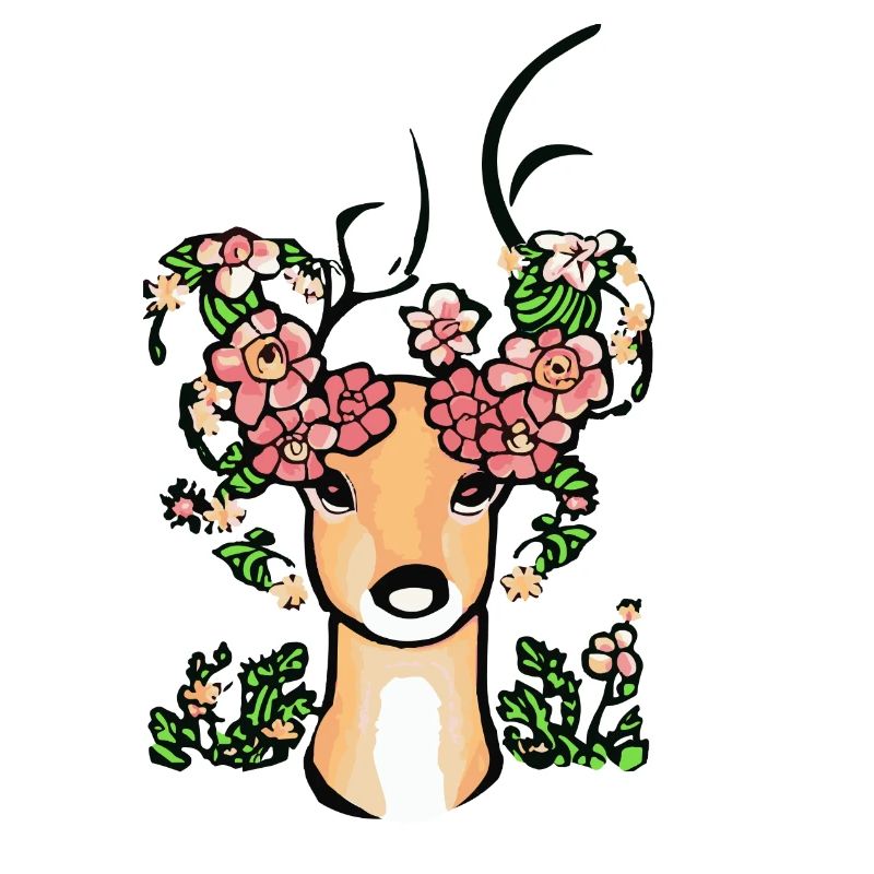 Élégance sauvage : Fleur, roi de la forêt.