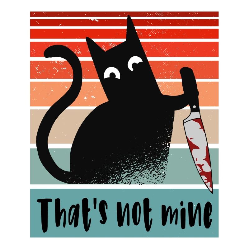 Ce n’est pas le mien, Chat innocent avec couteau