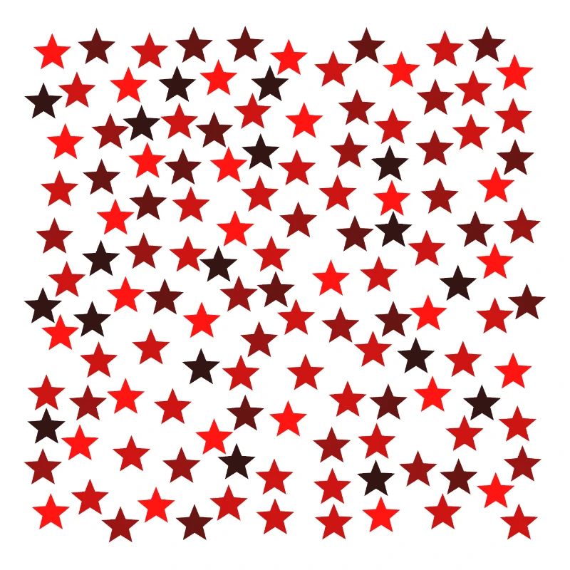 Sterne schwarz rot orange Geschenkidee