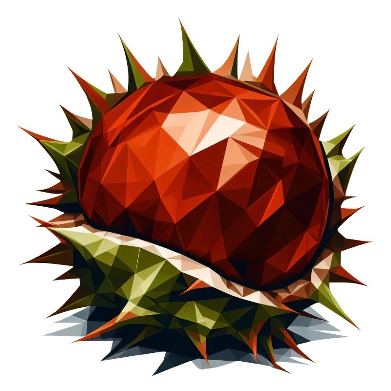 Polygon Chestnut: Autumnal deciduous tree in