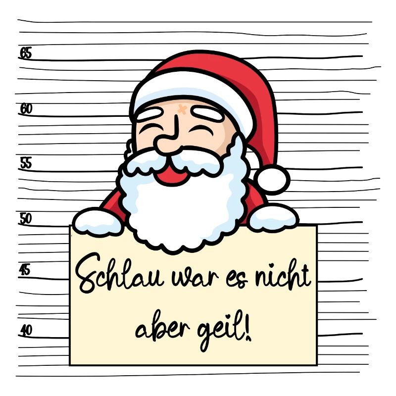 Weihnachtsmann lustiger Spruch humor Gefängnisbild
