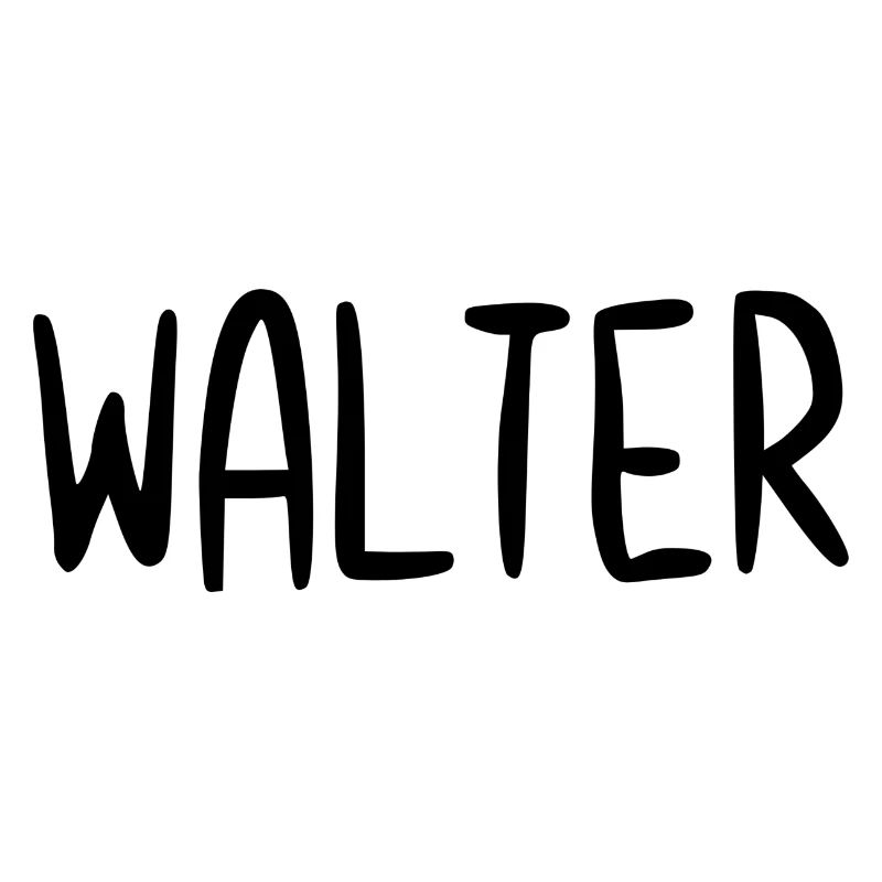 Walter Custom Name Font Text Birthday