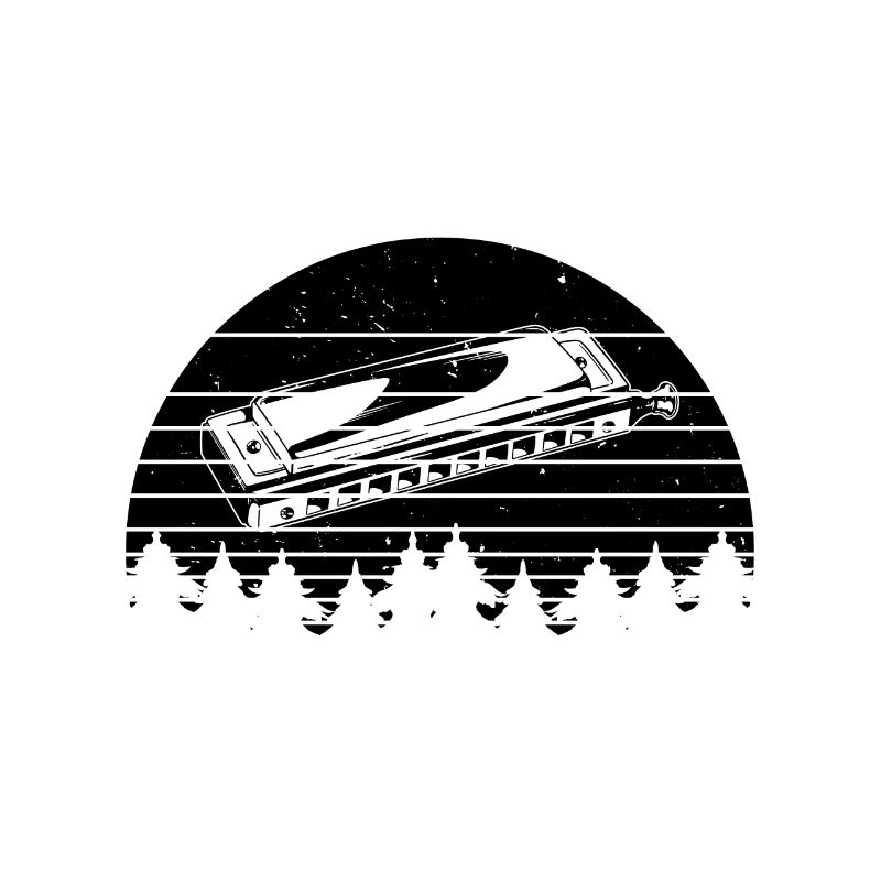 Retro With A Harmonica Harmonica Play Mouth Organ