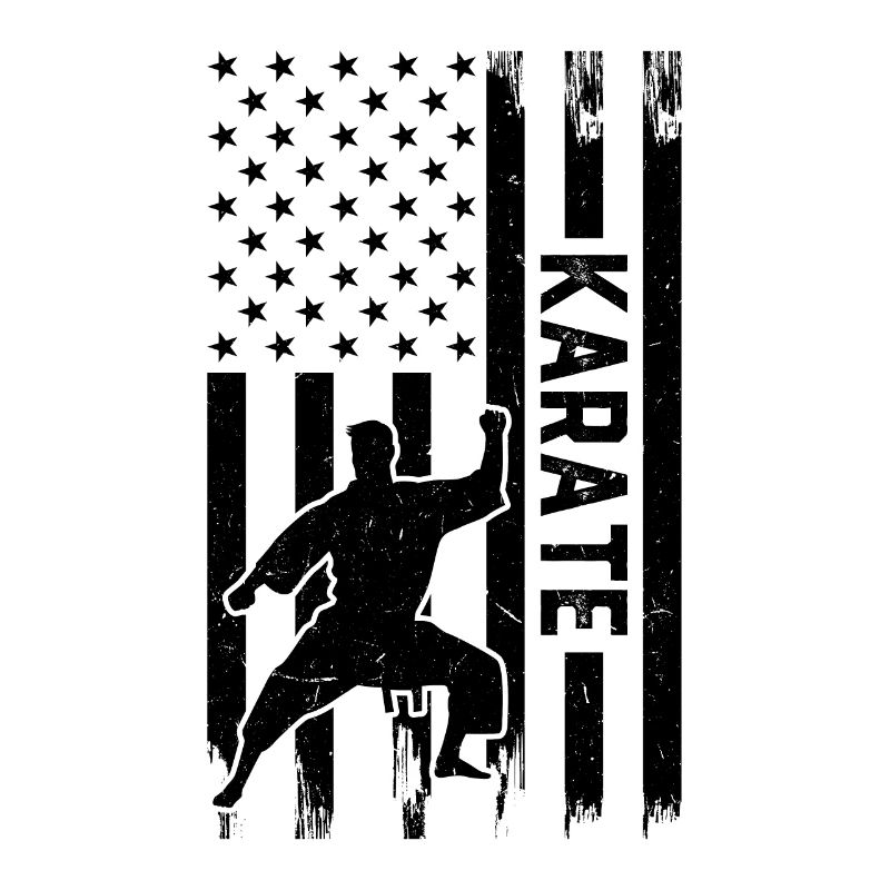 Karate US Flag Karate
