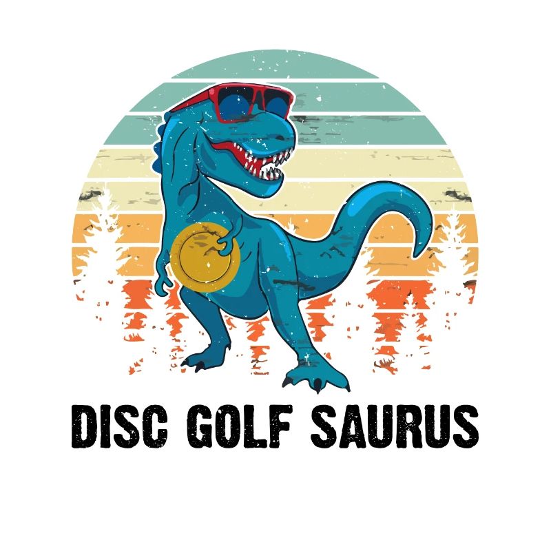 Disc golfeur Saurus - Disc Golf Dinosaure