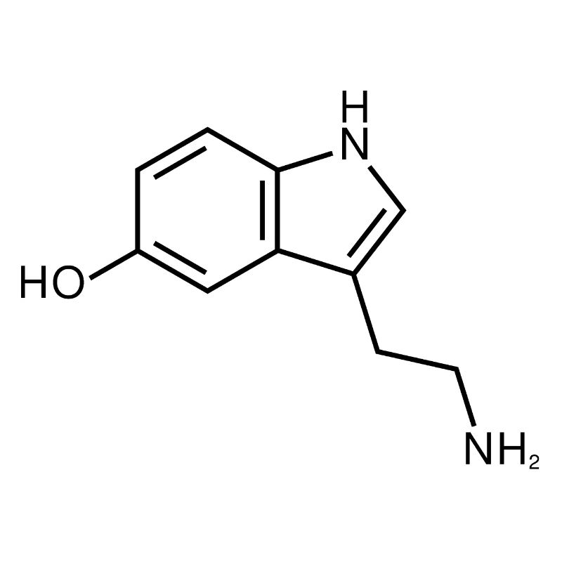 Serotonin Structural Formula Chemistry Happiness
