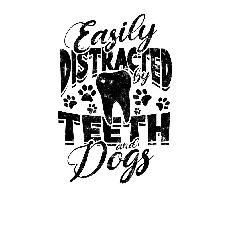 Facilement distrait par les dents et les chiens - dentaire