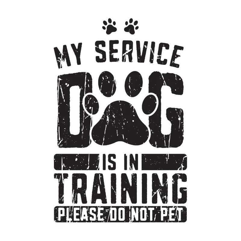 My service dog is in training Please do not pet -
