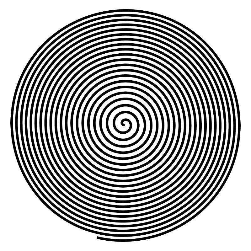 Spiral gift, optical illusion hypnosis