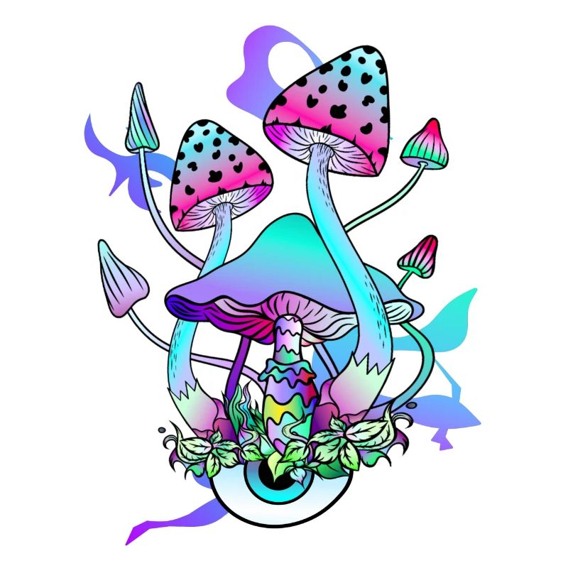 Trippy Hippie Champignon Psychédélique