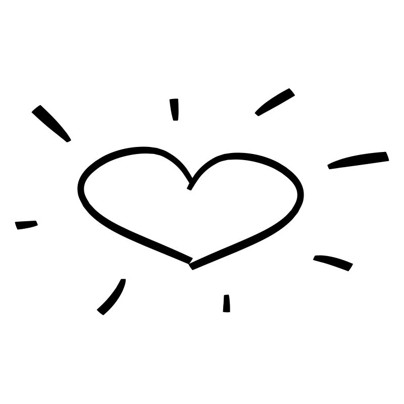 Corazón dibujado a mano