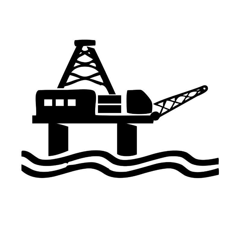 A big platform in the sea