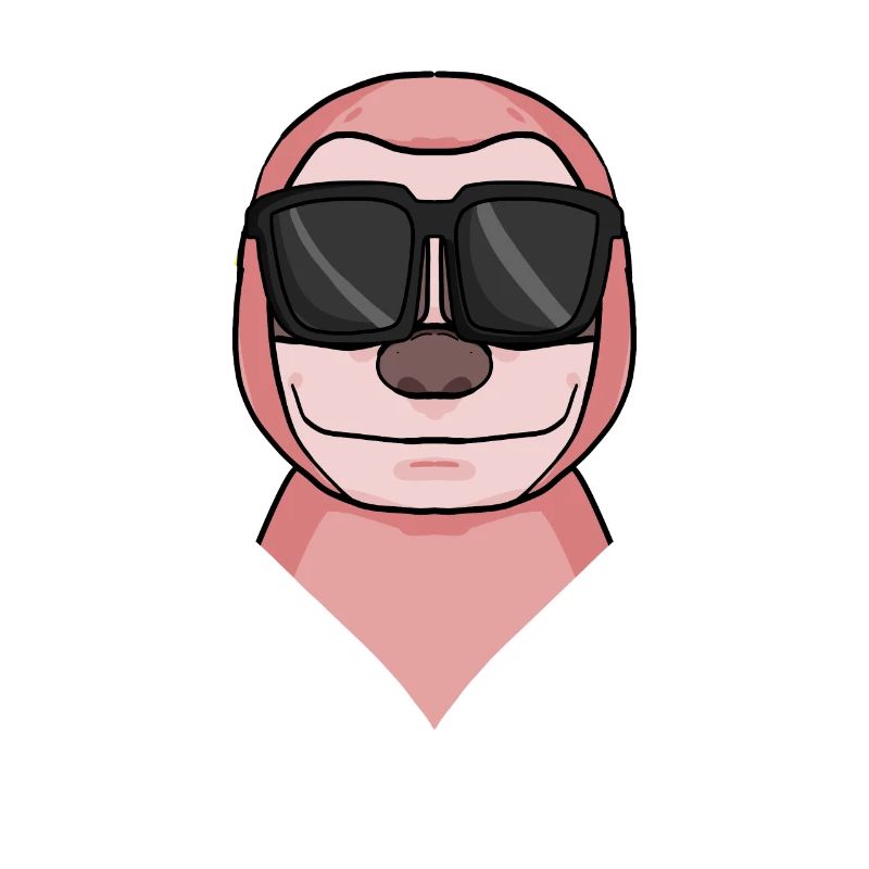 Sloth with glasses