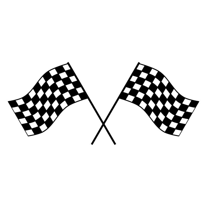 Drapeau à damier d’arrivée Flag Race End end station Idea