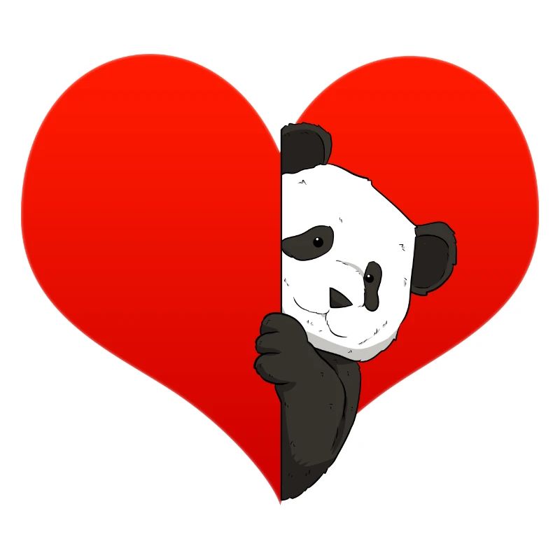 Panda Mädchen Unglaublich Liebe Herz I Geschenk