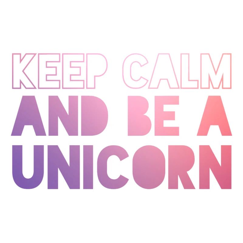 Keep Calm Unicorn Einhorn