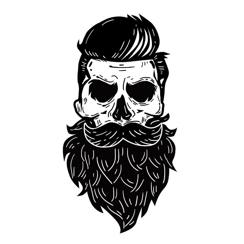 Crâne de crâne De Barbe Crâne