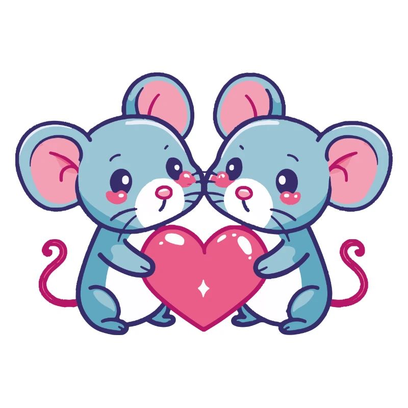 Mouse Comic Couple Love
