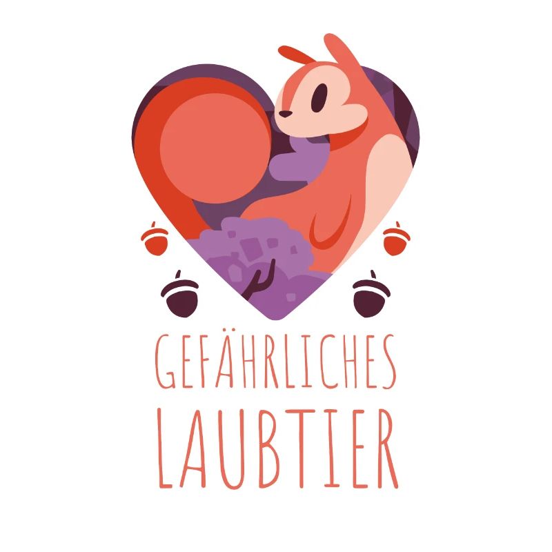 Gefährliches Laubtier Eichhörnchen
