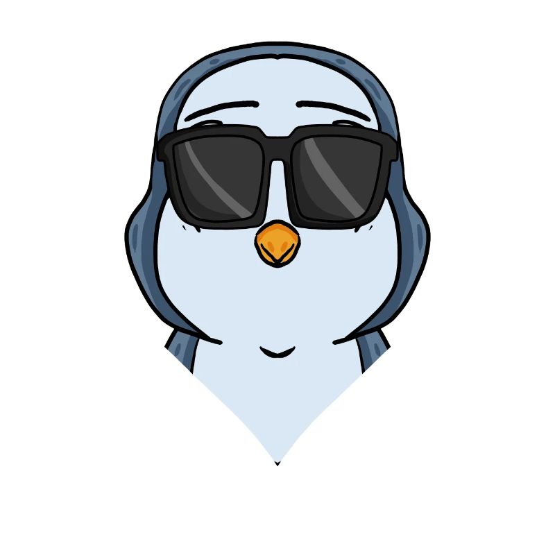 Cooler Pinguin mit Sonnenbrille Cool