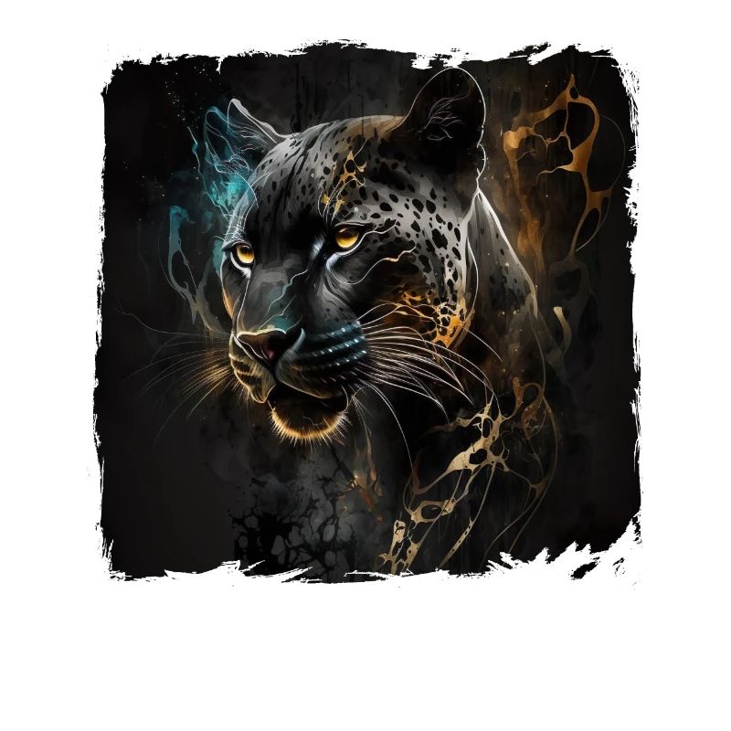 Schwarzer Panther Großkatze