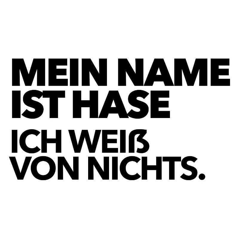 My name is rabbit - I don't know anything