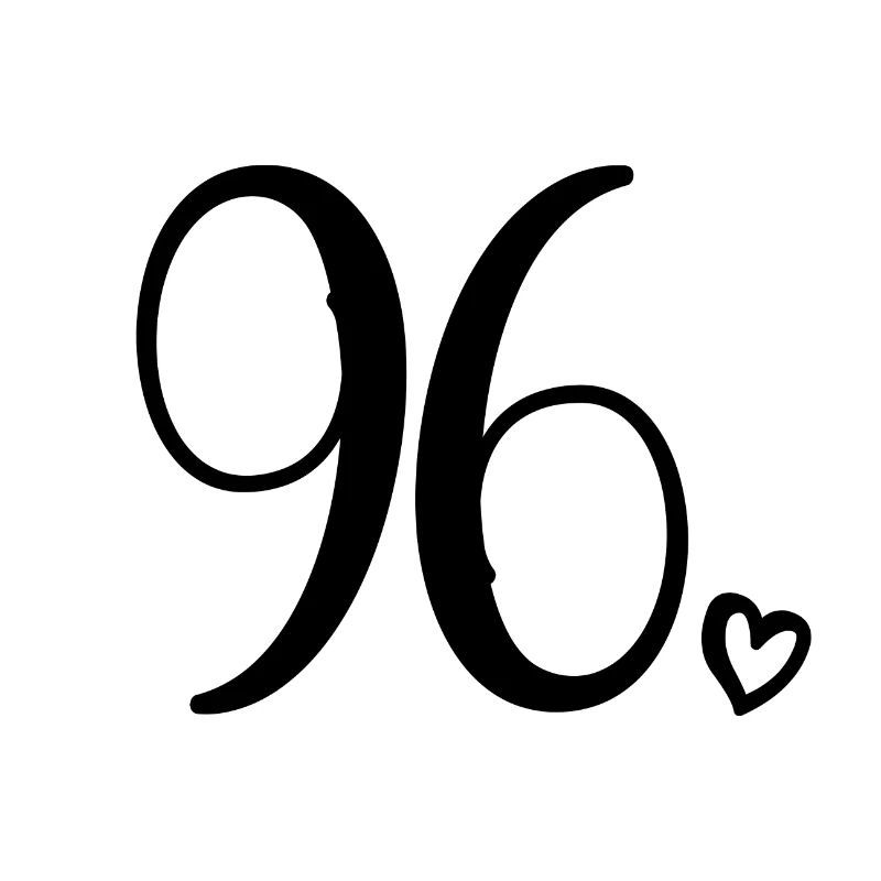 Mignon numéro 96, 96 ans, cadeau de 96e anniversaire