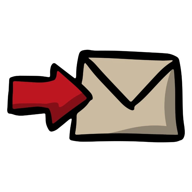 Message envoi e-mail Symbole Envoi