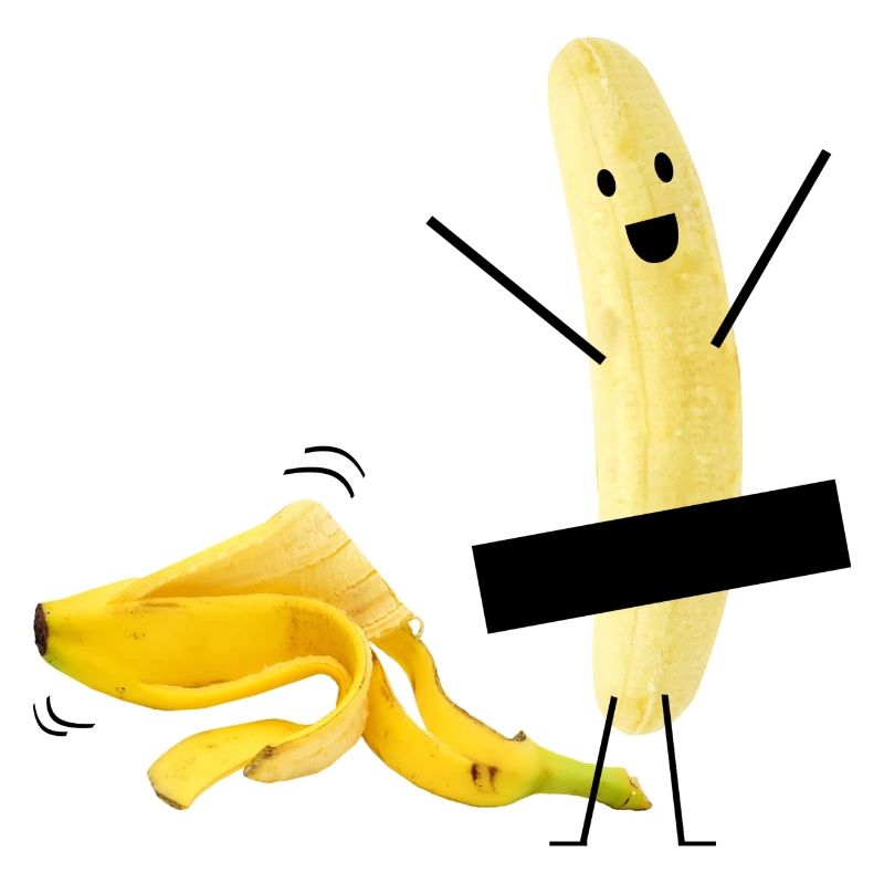Lustige Banane nackt Striptease Geschenkidee