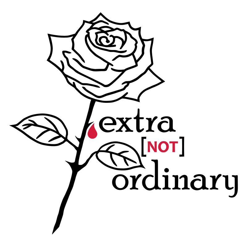 Rose extraordinary schwarz Flock