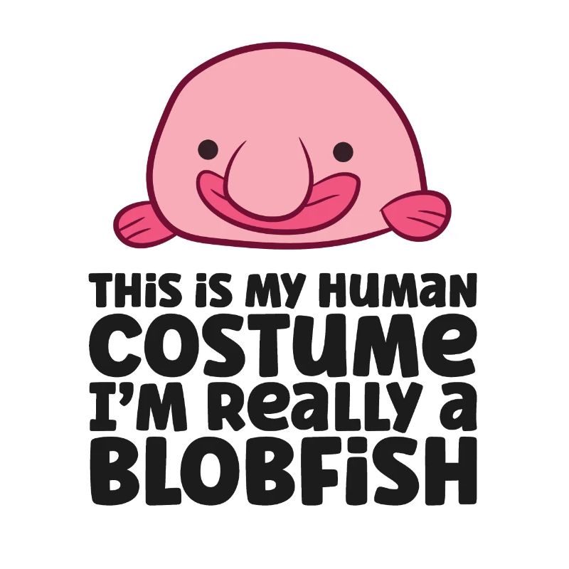 This Is My Human Costume I'm Really A Blobfish