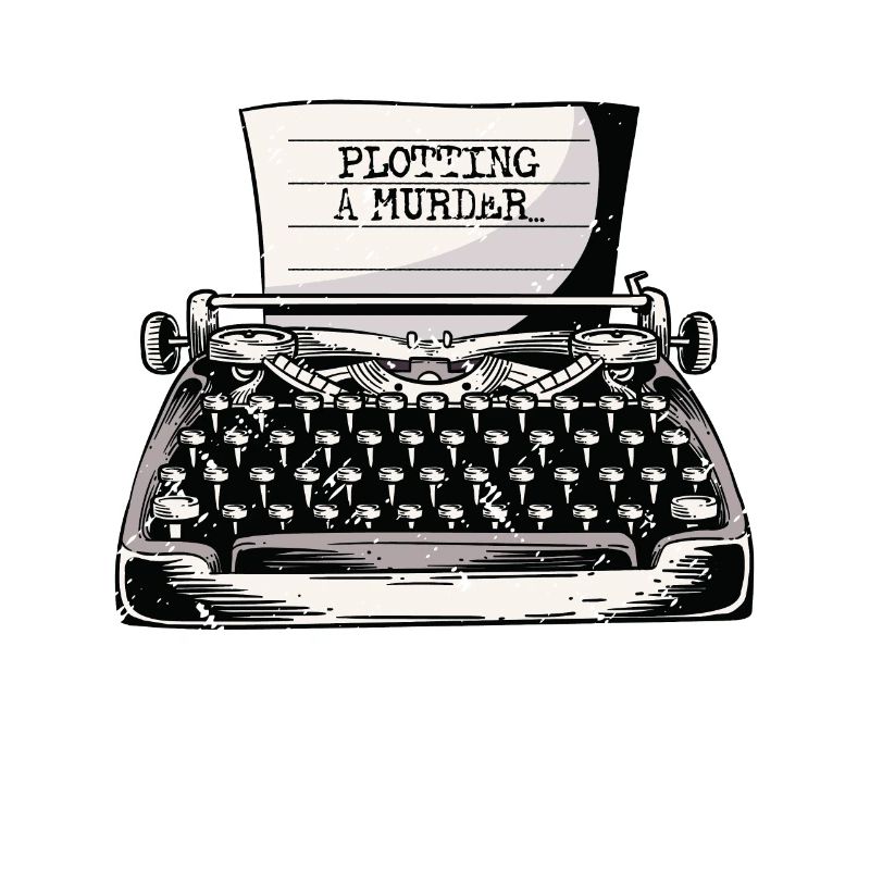 Plotting A Murder Typewriter Author Writer Book