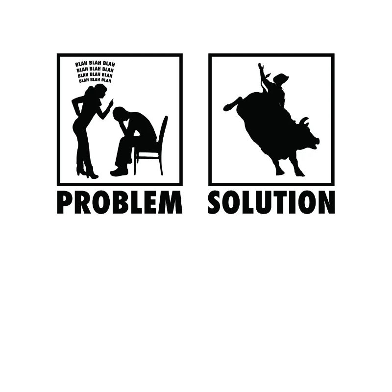 Équitation de taureau Cavalier de taureau Rodeo Statement Problème