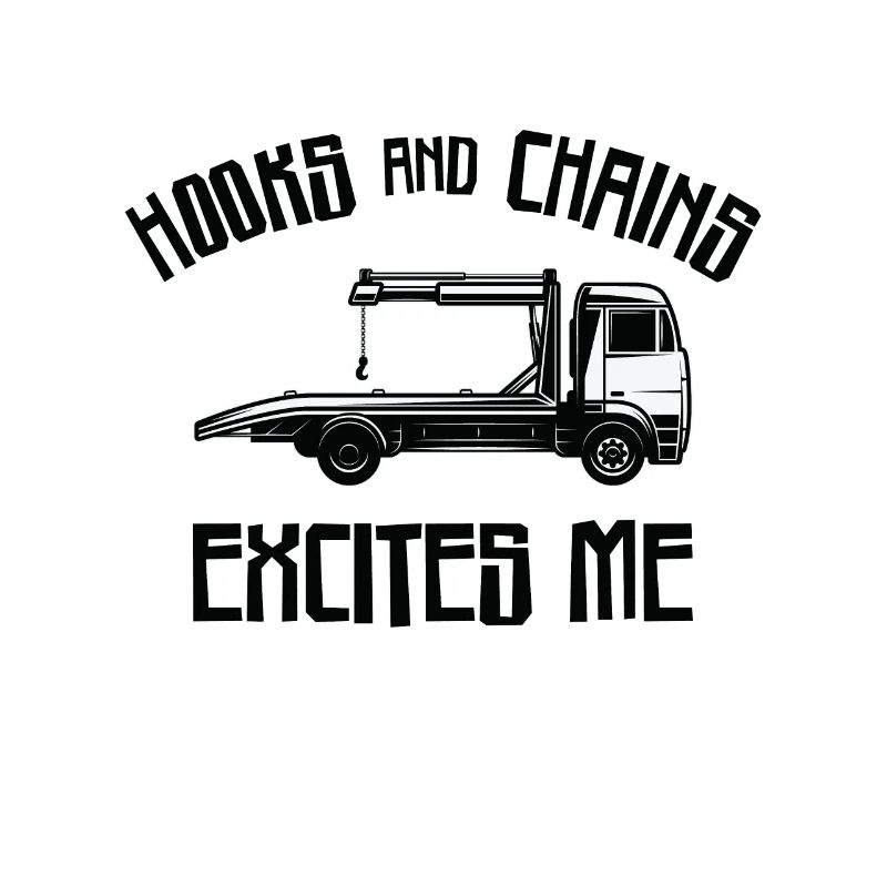 Tow Truck Driver Breakdown Lorry Hooks Chains